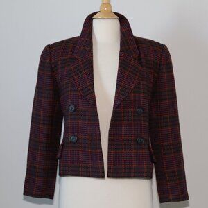 Vintage Oscar de la Renta double breasted wool blazer jacket Beautiful